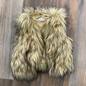 Bailey’s Blossoms fur vest for baby